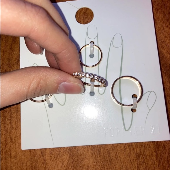 Assorted Rhinestone Ring Set - Picture 3 of 5